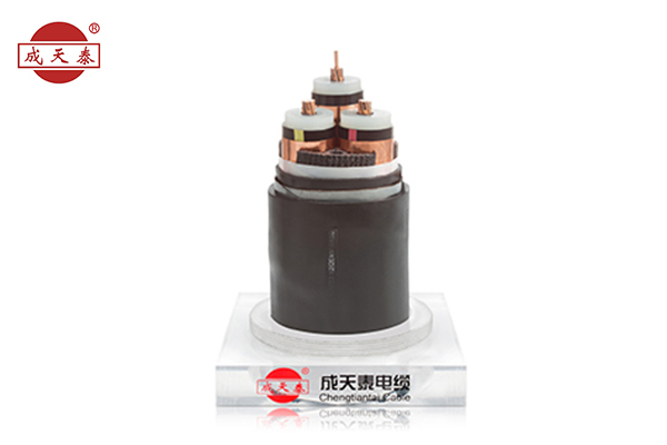 銅芯，交聯聚乙烯絕緣，聚乙烯護套電力電纜YJV 12/20（24）kV